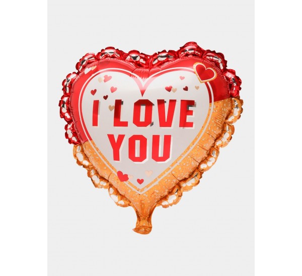 I Love You Baskılı Büyük Folyo Balon (Ek Ürün Olarak Satılır)
